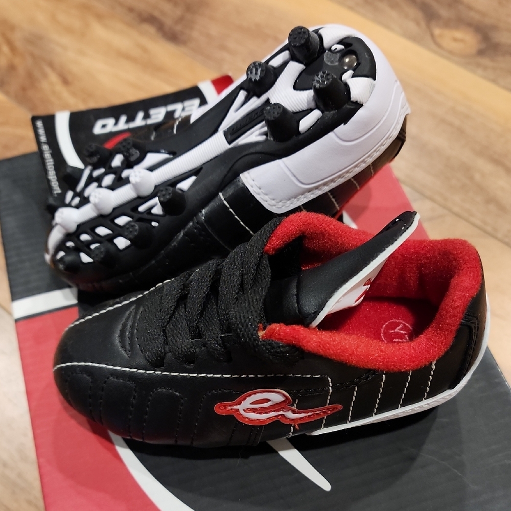 ELETTO AXION RB Black and Red TODDLER  SOCCER CLEATS